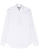 Canali chemise en coton à rayures - Blanc