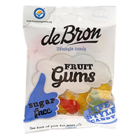 De Bron Fruitgums suikervrij 100 Gram