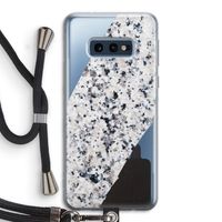 Gespikkelde marmer: Samsung Galaxy S10e Transparant Hoesje met koord