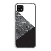Combinatie marmer: Samsung Galaxy A22 5G Transparant Hoesje