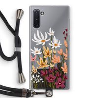 Painted wildflowers: Samsung Galaxy Note 10 Transparant Hoesje met koord