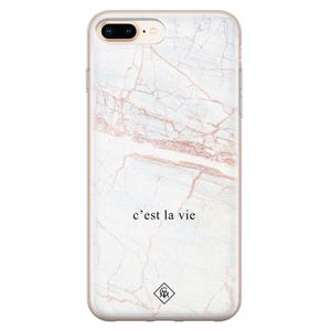 iPhone 8 Plus/7 Plus siliconen telefoonhoesje - C'est la vie
