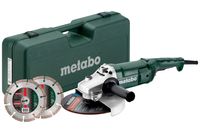 Metabo WE 2200-230 Haakse Slijper Set | 230mm | inclusief koffer en 2 slijpschijven - 691081000