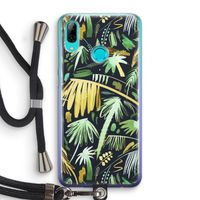 Tropical Palms Dark: Huawei P Smart (2019) Transparant Hoesje met koord