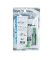 Smartkeeper BL04PKGY Poortblokker + sleutel USB Type-B Groen Kunststof 1 stuk(s) - thumbnail