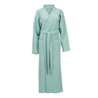 Luxe Wafel Badjas Wafelstructuur Sea Green XL Zo!Home - Dekbed-Discounter.nl