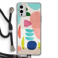 Bold Rounded Shapes: OnePlus 9 Transparant Hoesje met koord