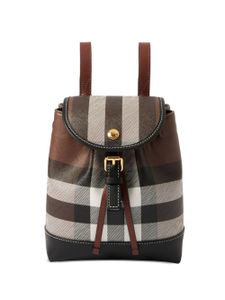 Burberry sac à dos à détails de carreaux - Tons neutres