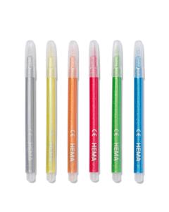 HEMA Glitterstiften - 6 Stuks