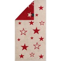 Cawö Cawo Christmas Edition 792 Stars Handdoek rot