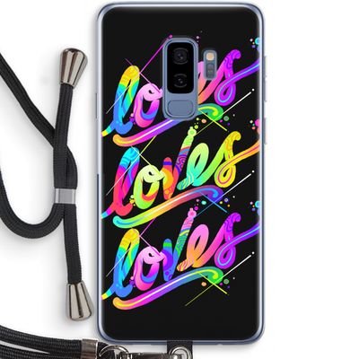 Loves: Samsung Galaxy S9 Plus Transparant Hoesje met koord