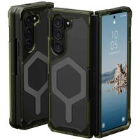 Urban Armor Gear Plyo Pro Case Backcover Samsung Galaxy Z Fold5 Olijf-groen, Space grijs MagSafe compatible, Stootbestendig - thumbnail
