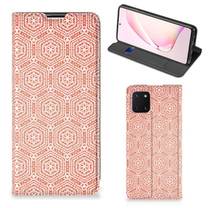 Samsung Galaxy Note 10 Lite Hoesje met Magneet Pattern Orange