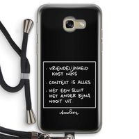 Mijn Motto's: Samsung Galaxy A5 (2017) Transparant Hoesje met koord