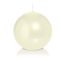 Trend Candles Bolkaars glad - parelmoer - 8 cm - 25 branduren - ronde kaarsen