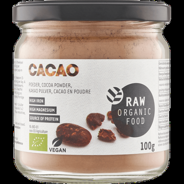 Raw Organic Food Cacaopoeder 100 g bij Jumbo