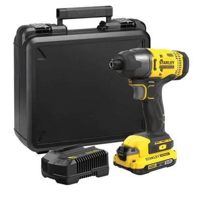 Slagschroevendraaier 165 Nm - 18V - 2800 tpm, 3100 tps/min, LED - V20-serie - STANLEY FATMAX, SFMCF800D1K-QW