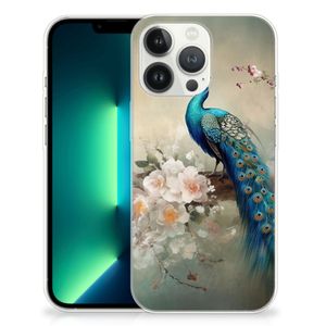 TPU Hoesje voor iPhone 13 Pro Max Vintage Pauwen