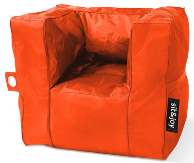 Kinder zitzak stoel Poco Orange - Weerbestendig - Oranje - Sit&Joy