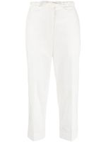 Jil Sander pantalon de tailleur à coupe courte - Blanc