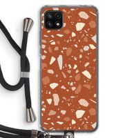 Terrazzo N°22: Samsung Galaxy A22 5G Transparant Hoesje met koord