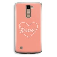 Forever heart: LG K10 (2016) Transparant Hoesje