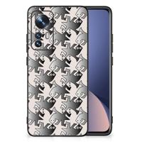 Xiaomi 12 | 12X Dierenprint Telefoonhoesje Salamander Grey
