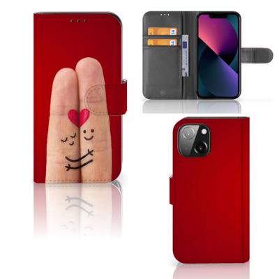 iPhone 13 Mini | Wallet Case | met Pasjes | Liefde - Origineel Romantisch Cadeau