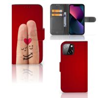 iPhone 13 Mini | Wallet Case | met Pasjes | Liefde - Origineel Romantisch Cadeau