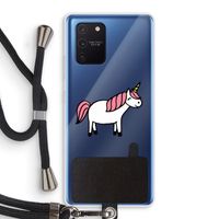 Eenhoorn: Samsung Galaxy Note 10 Lite Transparant Hoesje met koord