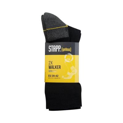 Stapp Yellow Walker Coolmax 2-Pack Sokken 4425 | 699 Zwart | Maat 50 - 38.134.009.03