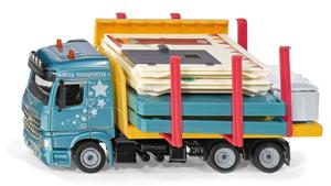 Siku Transporter voor compleet huis 1:50 metaal/kunststof meerkleurig incl. huis en stickervel