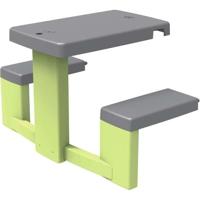 Smoby Life - Picknicktafel aanpasbaar aan Smoby-huizen - 2 banken