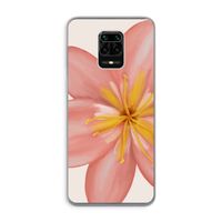 Pink Ellila Flower: Xiaomi Redmi Note 9 Pro Transparant Hoesje