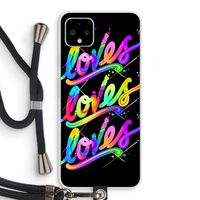 Loves: Pixel 4 XL Transparant Hoesje met koord