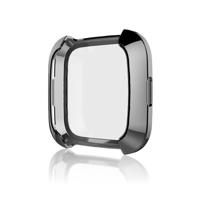Slimme horloge zachte TPU beschermhoes voor Fitbit versa (zwart)