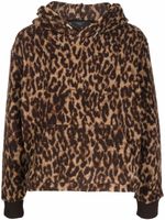AMIRI hoodie à imprimé léopard - Marron