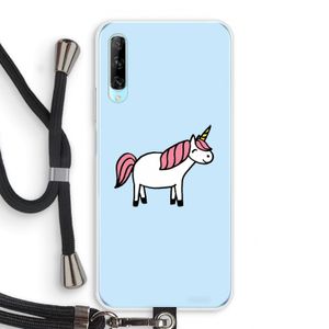 Eenhoorn: Huawei P Smart Pro Transparant Hoesje met koord