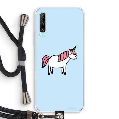 Eenhoorn: Huawei P Smart Pro Transparant Hoesje met koord