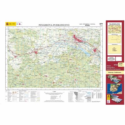 Topografische kaart 879 MT50 Peñarroya-Pueblonuevo | CNIG - Instituto Geográfico Nacional1