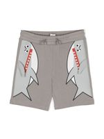 Stella McCartney Kids short à imprimé requin - Gris - thumbnail