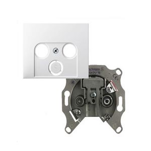 Berker K.1 cai contactdoos EDC1000 met inzetplaat polarwit