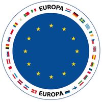 75x Bierviltjes Europa thema print