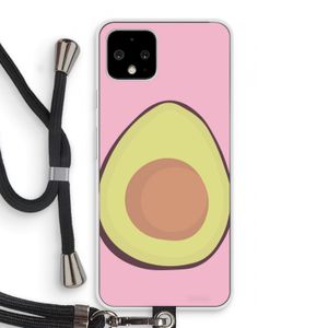 Avocado: Pixel 4 Transparant Hoesje met koord
