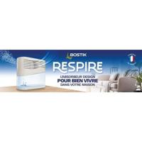Assorbiumidità - BOSTIK - Respira - Fino a 25 m² - 2 ricariche senza profumo - 2 x 250 g