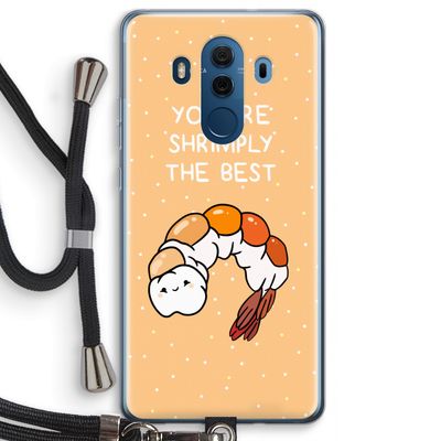 You're Shrimply The Best: Huawei Mate 10 Pro Transparant Hoesje met koord