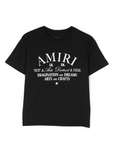 AMIRI KIDS t-shirt en coton à logo imprimé - Noir