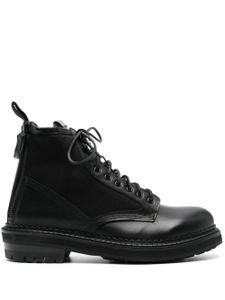 Buttero bottines Cargo en cuir - Noir