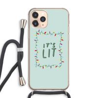 It's Lit: iPhone 11 Pro Max Transparant Hoesje met koord