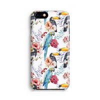 Bloemen tukan: Volledig geprint iPhone SE 2020 Hoesje